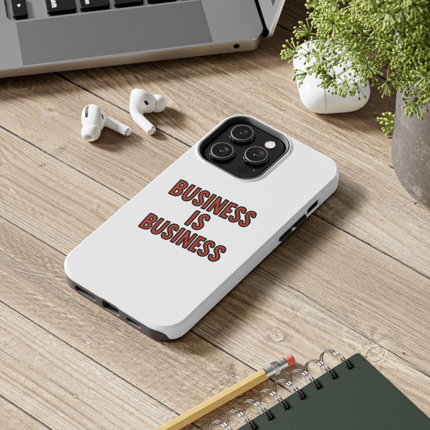 Business Tough Phone Case | Motivational Case for Entrepreneurs, Business Gifts, Office Accessories, Unique Phone Cover